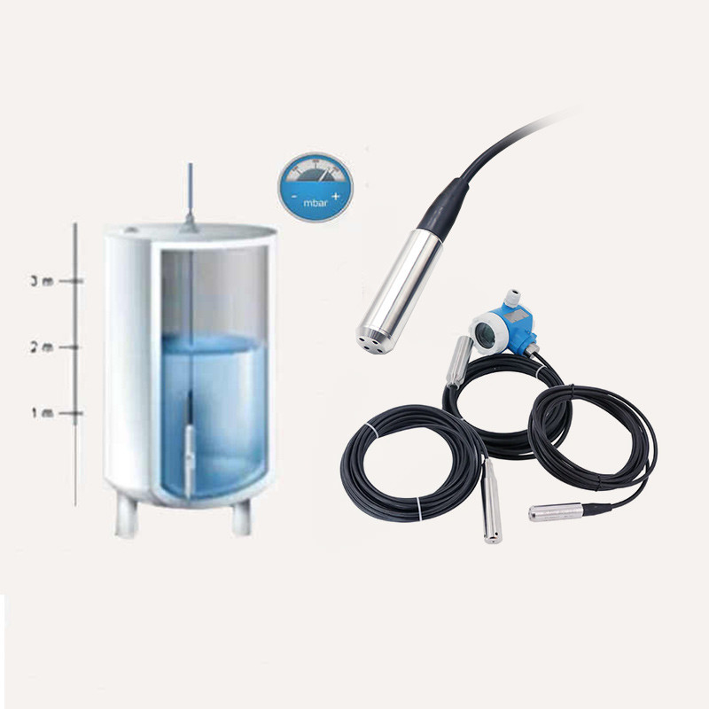 Fuente de alimentación 24V Sensor de nivel sumergible para agua con carcasa de acero inoxidable