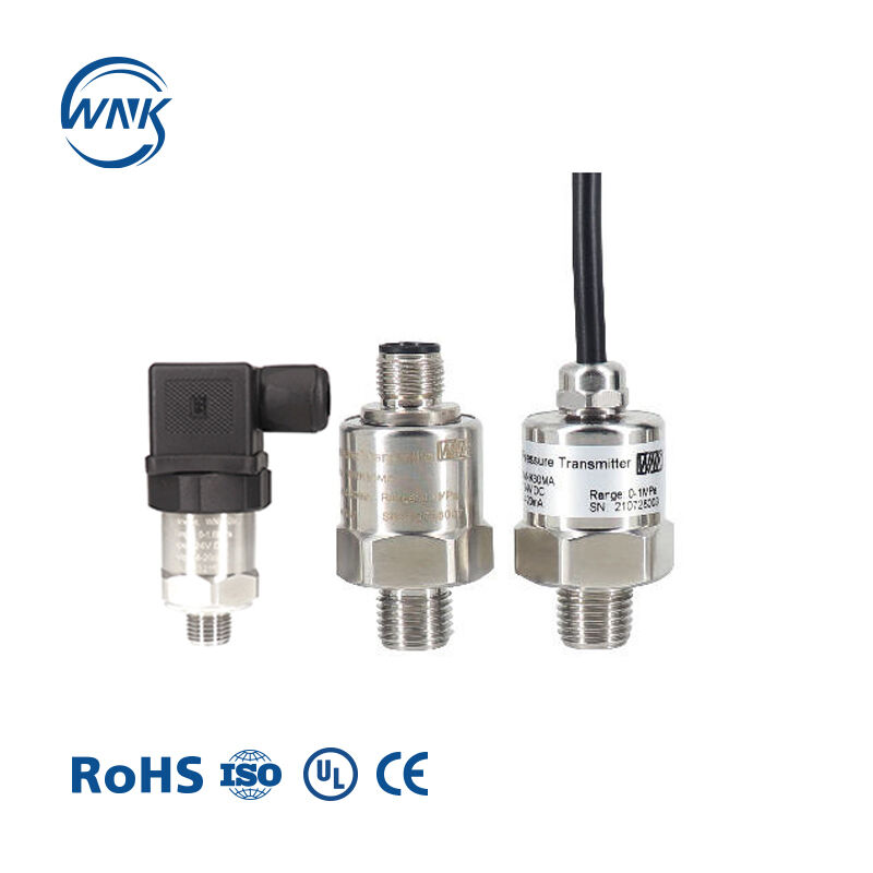 WNK Silicon Oil Filled Piezoresistive Water Pressure Sensor with Dual Output and 700 Bar Range in 316L Stainless Steel